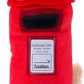 British Postbox Treat-Dispensing Soft Plush Squeaky Pet Toy - Iconic UK Enrichment Gift, Durable Cute & Fun Toy for Interactive Play, Hide Food for Nose-Work Puzzle, Small Medium Dogs