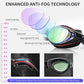 Nearsighted Swim Goggles, Shortsighted Optical Swimming Goggles No Leaking Anti Fog UV Protection for Adult Men Women