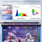 Pawfly 11W Aquarium LED Light for 12 to 18 Inch Fish Tanks Extendable Fish Tank Light with Full Spectrum Brilliant White Blue Red Lights with Daytime & Night Modes and Adjustable Brightness