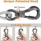 XiaZ Dog Tie Out Cable 50ft, Outdoor Runner Lead Chain Tether for Small Medium Large Dogs, 5mm Diameter Cable,11000 lbs Break Strength, Reflective Silver