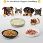 3PCS Cat Food Bowl,Ceramic Cat Dish for Indoor Cats,Wide Shallow Cat Bowls for Dry and Wet Food,Anti Whisker Fatigue Cat Plates for Kitten Cats or Dogs
