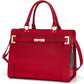 Fashion Pet Carrier Dog Cat Carrier Purse Soft-Sided Leather Handbag Pet Tote Bag for Small Dogs Puppy and Cats TSA Airline Approved (Red)