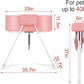 Little Dipper Dog Bath Tub and Wash Station for Bathing Shower and Grooming, Elevated Foldable and Portable, Indoor and Outdoor, for Small and Medium Size Dogs, Cats and Other Pet (Pink)
