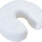 EarthLite Massage Face Cradle Cushion Memory Foam - Massage Table & Massage Chair Headrest Pillow w/Washable Fleece Cover, White