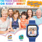 Goodatech Kids Smart Watch for Boys Girls, 1.54'' Smartwatch with 26 Puzzle Games,HD Camera,Video Music Player,Pedometer,Flashlight,Audio Book etc., Aluminum Case and Sport Band (Blue)