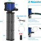 TARARIUM Fish Tank Filter Powerful 400GPH for 75-200 Gallon Large Aquarium Small Pond Fountain, Wave-Maker Submersible Water Pump Turtle Tank Filter for Saltwater & Freshwater System