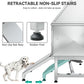 YITAHOME 50in Dog Grooming Tub Bathtub for Home 304 Stainless Steel Professional Dog Bath Washing Station w/Left Ramp, Faucet, Floor Grate for Large, Medium, Small Pets
