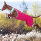 ROZKITCH Dog Surgery Leg Sleeve Rear Legs, Male Female Pet Prevent Licking Wound Elbow Knee Protector, Dog Recovery Suit Cone Collar Alternative Pants Shirt for Wound Heal Wrap Rosered M