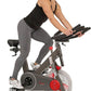 Sunny Health & Fitness Magnetic Exercise Bike, 44LB Flywheel & 300LB Weight Capacity for Intensive Home Workout, Indoor Cardio Training w/4-Way Adjustable Seat, Optional Free SunnyFit App Connection
