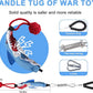Dog Tree Tug of War Toy with Handles,Tethered Tug of War Outdoor Toy with Squeaky Self Play for Aggressive Chewers, Durable Bungee Cord with Chew Ball
