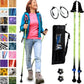 York Nordic Motivator Walking Poles for Balance and Rehab - Patented Stability Grips - Lightweight, Adjustable, and Collapsible - 2 Pieces Adjustable w/flip Locks - Heights 4'6" up to 6'2" - 230 lbs