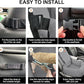Dog Car Seat for Small Medium Dogs Up to 40lbs, Detachable Washable Soft Pet Booster Travel Bed for Front & Gray Seat with Safety Leash Belt