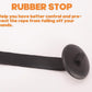Cord Cotton Lunge Line with Rubber Stop，Equine Lunge Line for Horses with Swivel Bolt Snap，24 ft (Black, 24ft)