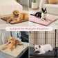 MADE 4 PETS Dog Crate Pad Bed for Large Dogs, Washable & Reversible, Anti-Slip Kennel Mat for Cozy Sleeping, Soft Fluffy Dog Bed for Indoor & Outdoor Use, 44"x32", Pink