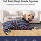 Dog Recovery Suit, Abdominal Wound After Surgery Wear, Prevent Licking Wounds, E-Collar & Cone Alternatives, Long Sleeve Postoperative Shirts Dog Pajamas Prevent Shedding(3XL, Blue)