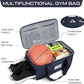 ETRONIK Gym Bags for Men Women, Military Travel Duffle Bag Backpack with Shoe Compartment, 3 in 1 Carry on with Wet Pocket, Weekender Overnight Range Backpack for Workout Football Gym, Blue