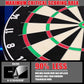 WIN.MAX Dart Board - Bristle Steel Tip Dartboard Dart Boards for Adults Bristle Steel Tip Dartboard Set with 12 Darts Metal Tip