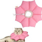 Puffy Crew Soft Cat Cone Collar, Adjustable Waterproof Recovery Collar, Lightweight Elizabethan e Collar for Cats of All Breeds (Pink, Small, Neck Circumference 5.5'' - 8.5'')