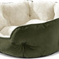 Asvin Small Dog Bed for Small Dogs, Cat Beds for Indoor Cats, Pet Bed for Puppy and Kitty, Extra Soft & Machine Washable with Anti-Slip & Water-Resistant Oxford Bottom, Green, 20 inches