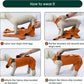 Kuoser Recovery Suit for Back Legs, Thigh Wound Protective Sleeve, Recovery Sleeve for Female Male Dogs, Onesie After Surgery, Pet Surgical Suit for Spay Neuter, Brown L