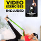 Stretching Strap with Loops - Non Elastic Stretch Band for Physical Therapy, Yoga Strap for Stretching Equipment, Stretch Bands for Exercise and Flexibility - Fascia, Hamstring & Leg Stretcher Belt