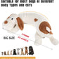 Heartbeat Dog Toy for Puppy- Helps for Dog Anxiety Relief and Calming Aid, Stuffed Animal Anxiety Calming Behavioral Aid Puppy Heartbeat Toy Sleep aid for Dogs Cats Pets
