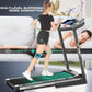 SYTIRY Treadmill with Touch Screen,3.25HP Treadmills for Home with TV and WiFi,Smart Foldable Treadmill with Music,3D Virtual Sports Scene,Popular APP for Social Networking,Walking/Running Machine