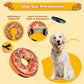 Grand Line Pizza Inflatable Collar for Dog and Cat, Soft Protective Recovery Cone After Surgery, Blow up Pet Donut Collar Cone, E-Collar Alternative Does not Block Vision (Cartoon,X-Large)