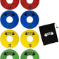 Micro Gainz Standard 1-Inch Center Hole Fractional 8 Piece Weight Plates with Bag, Designed for Standard 1-Inch Dumbbell & Barbell for Strength Training and Weight Lifting, Made in USA