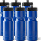50 Strong Sports Water Bottles – Reusable 22 oz BPA-Free Plastic Bottles with Pull Top Cap – Made in USA – Top Rack Dishwasher Safe – Fits Most Bike Cages Brand