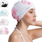 COPOZZ Stylish Silicone Swim Cap for Women – Comfortable, Durable, and Hair-Protecting Design