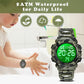 Kids Watch,Boys Watch for 3-15 Year Old Boys,Digital Sport Outdoor Multifunctional Chronograph LED 50 M Waterproof Alarm Calendar Analog Watch for Children with Silicone Band,Kids Gift