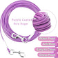 10FT Heavy Duty Dog Tie Out Cable for Large Dogs up to 125lbs, Durable Runner Tether Line (Purple)