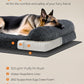 Feandrea Dog Bed, Orthopaedic Dog Sofa Bed for Large Dogs, Waterproof Ped Bed with Removable Washable Cover, 48 x 33.5 x 9.5 Inches, Dark Gray UPGW234G02