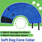 Dog Cone Collar L, Soft Cones for Large Medium Small Dogs,Adjustable Dog Cone Alternative to Stop Licking, Comfy Elizabethan Collar for After Surgery Wound Healing & Hot Spots Blue
