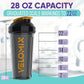 '-2 Pack- 28 oz Protein Shaker Bottles for Protein Mixes - 2x Wire Whisk | Leak Proof Shaker Cups for Protein Shakes | Protein Shaker Bottle Pack (Golden Stone)