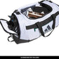 adidas Unisex Defender 4.0 Gym Duffel Bag for Men and Women, Jersey White/Legend Ink Blue/Black, Medium (66L)