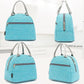 FlowFly Insulated Lunch Cooler Bag - Tote Bag Organizer for Women/Men, Sea Blue