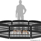IRIS USA 24" 8-Panel Puppy Playpen, 83.5 x 83.5 x 23.63, Dog Playpen, Dog Play Pen Indoors, Pet Fence, Small Pets, Black