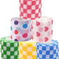 Pet Bandage 6 Rolls, Adhesive Bandage, Self Adhesive Bandage, First Aid Adhesive Gauze, for Horses, Dogs,Cats, Birds, Animals (Checkered, 2 Inch (Pack of 6))