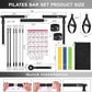Pilates Bar Kit with Resistance Bands,Pilates Bar with Stackable Bands Workout Equipment for Legs,Hip,Waist and Arm,Exercise Fitness Equipment for Women & Men Home Gym Yoga Pilates