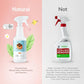 kin+kind Pet Odor Eliminator for Home - Litter Deodorizer, Pet Urine Odor Eliminator Spray and Stain Remover Spray for Harwood Floods, Carpet and Fabric - Pee, Odor and Stain Destroyer 32 fl oz