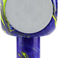 Sing-Along Bling Bluetooth Karaoke Microphone and Bluetooth Stereo Speaker All-in-One (Swirl Purple)