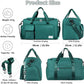 FIORETTO Women's Gym Duffle Bag with Shoes Compartment, 37L Capacity, Ideal for Travel, Gym, Sports, Duffel, Weekender