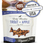 Smart Cookie All Natural Soft Dog Treats - Trout & Apple - Healthy Dog Treats for Allergies, Sensitive Stomachs - Chewy, Grain Free, Human-Grade, Made in The USA - 5oz Bag