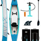 BEYOND MARINA Inflatable Kayak 1 & 2 & 3 Person Adult- Full Drop Stitch Kayak with Aluminum Paddles, Seats, Footrests, Pump, Fins
