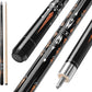 Pool Cue, 58" Billiard Cue Stick 2-Piece 13mm Maple Wood Pool Cue Stick 18 19 20 21oz for Bar House Pool Table Sports