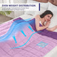 yescool Weighted Blanket for Adults (12 lbs, 60" x 80", Purple) Cooling Heavy Blanket for Sleeping Perfect for 110-130 lbs, Queen Size Breathable Blanket with Premium Glass Bead, Machine Washable