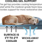 Furhaven Cooling Gel Dog Bed for Large Dogs w/ Removable Bolsters & Washable Cover, For Dogs Up to 125 lbs - Sherpa & Chenille Sofa - Orion Blue, Jumbo Plus/XXL