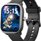 Kids Wach for Girls Boys 6-15 Year Old - Smart Watch for Kids 1.8" Fitness Tracker,No Phone Needed,Pedometer Sleep Monitor Heart Rate Waterproof,Puzzle Game for Girls Boys Teens Birthday Gift (Black)